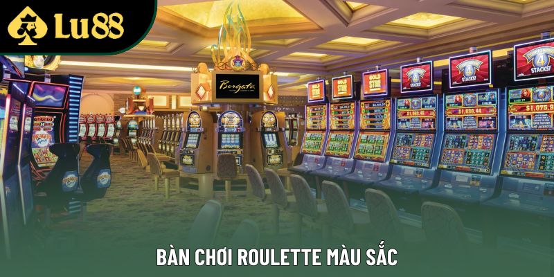 Bàn chơi Roulette màu sắc
